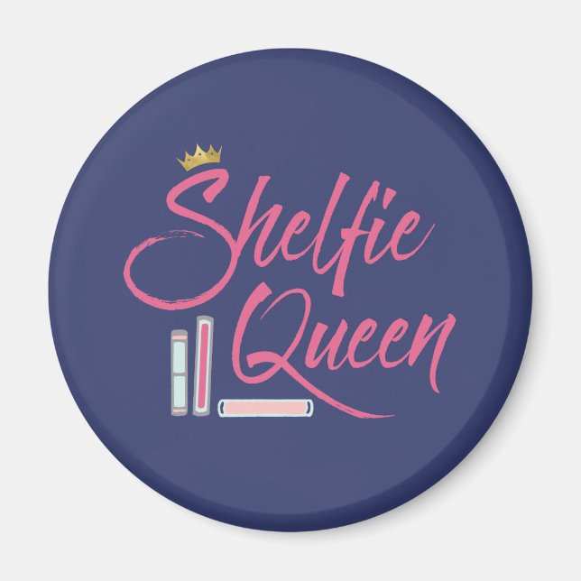 Imán Booklover Shelfie Queen (Frente)