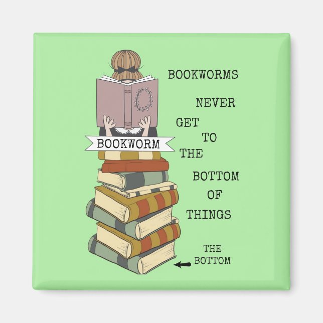 Imán Bookworms Book Pile Magnet (Frente)