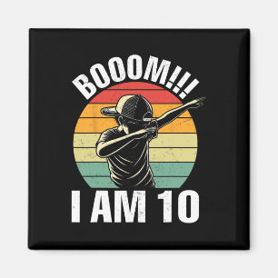 Imán Boom Soy 10 Dabbing Boy Retro 10 Nacimiento Chica