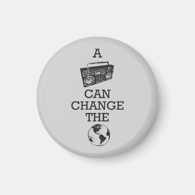 Imán Boombox puede cambiar el mundo (Frente)