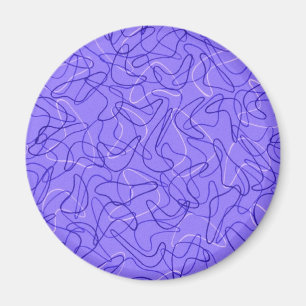 Imán Boomerang azul retro