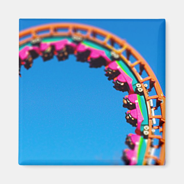 Imán Boomerang Roller Coaster Worlof Fun, KC (Frente)