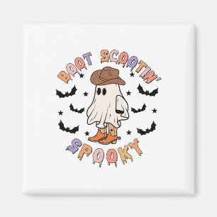 Imán Boot Scoot Spooky Funny Western Halloween Cowboy G