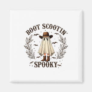 Imán Boot Scootin Spooky Western Halloween Ghost C