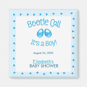 Imán Bootie Call Blue Baby Boy Shower