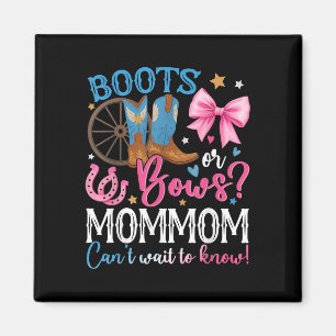 Imán Boots O Bows Mamá Te Ama Género Revelar Familia