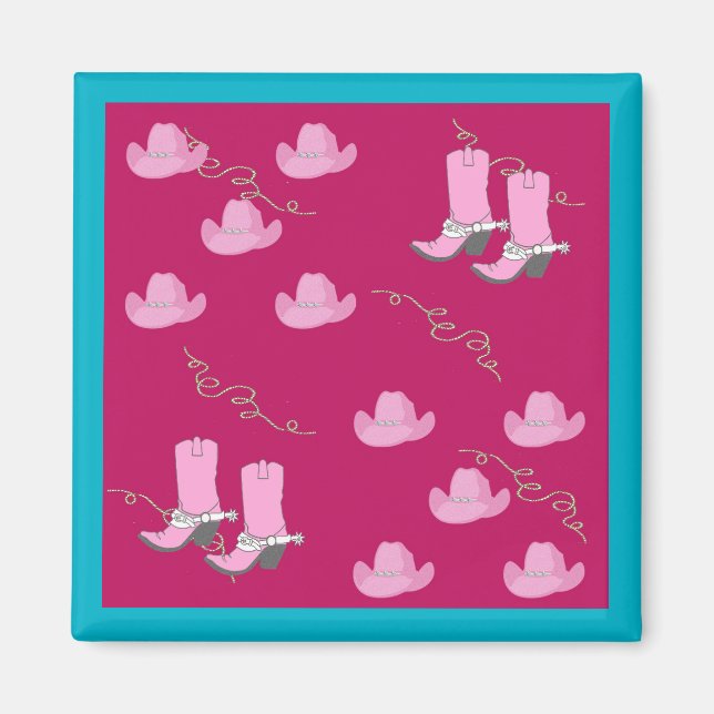 Imán Boots y Gorras de las Vaqueras occidentales (Frente)