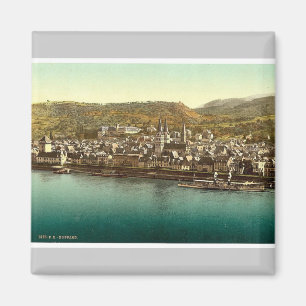 Imán Boppard, el Rin, Alemania Photochrom raro