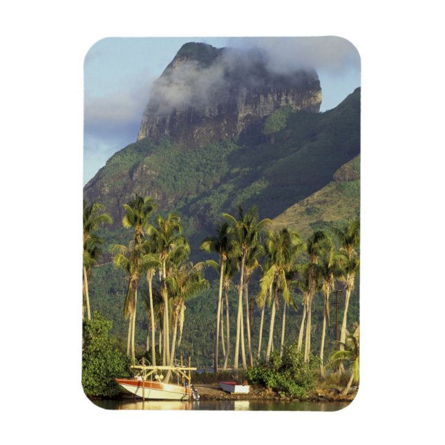 Imán Bora Bora, Polinesia Francesa Escena frente al mar (Vertical)