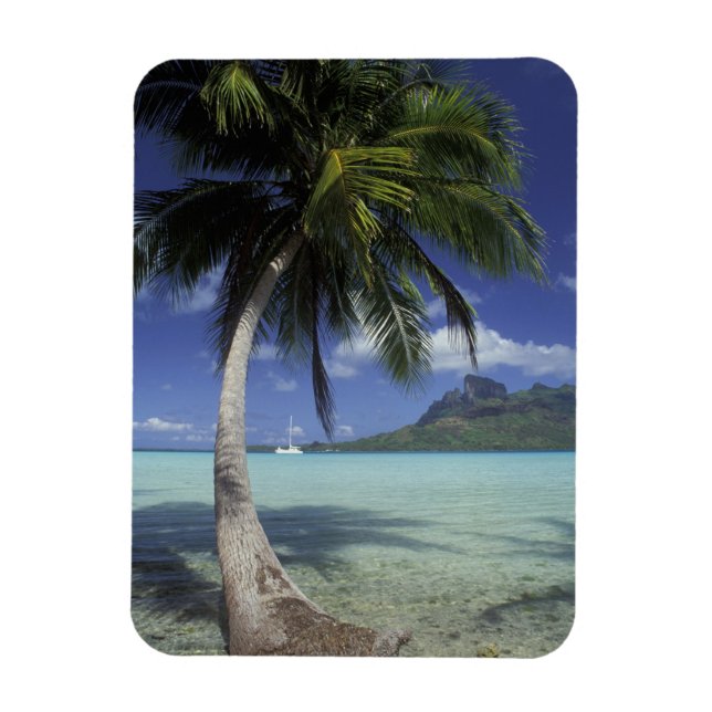 Imán Bora Bora, Polinesia Francesa Mt. Otemanu visto (Vertical)