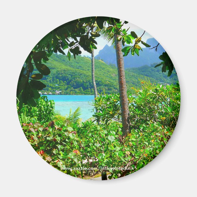 Imán Bora Bora, Tahití - Fridge Magnet (Frente)