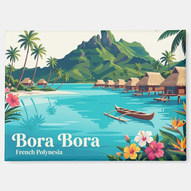 Imán Bora Bora, Vaitape, Polinesia Francesa (Anverso)