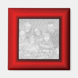 Imán Borde de marco de broma roja