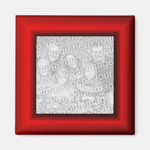 Imán Borde de marco de broma roja