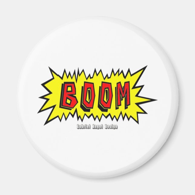 Imán Borde del Personalizado Boom (Frente)