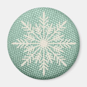 Imán Borde rústico de copas de nieve estilo vintage de