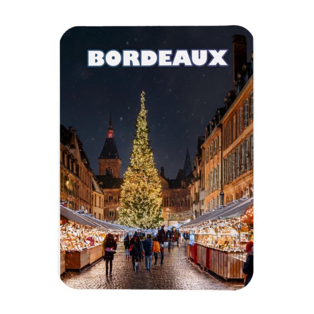 Imán Bordeaux Christmas Charm (Vertical)