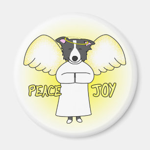 Imán Border collie de la alegría de la paz