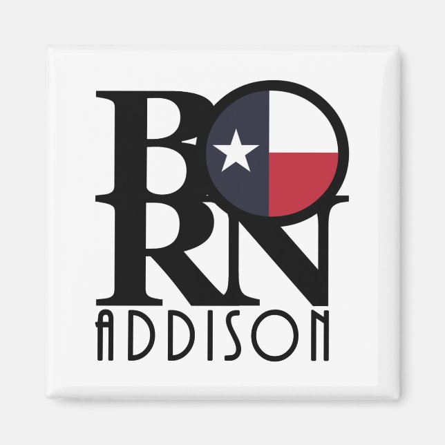 Imán BORN Addison Texas (Frente)