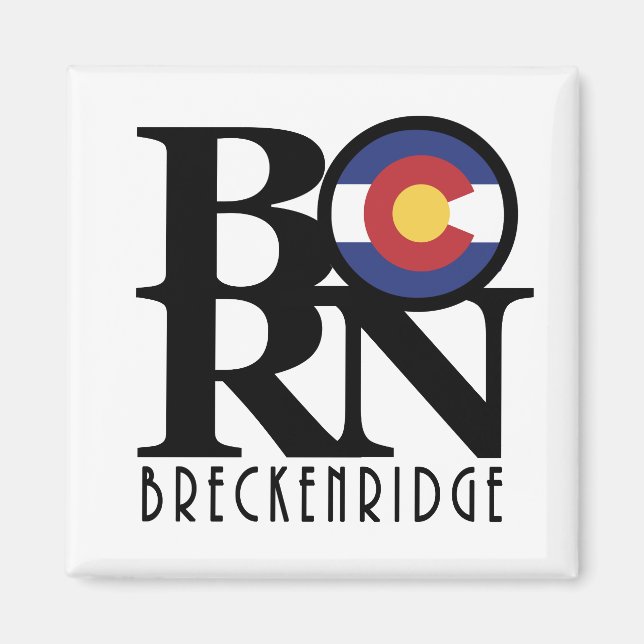 Imán BORN Breckenridge Colorado (Frente)