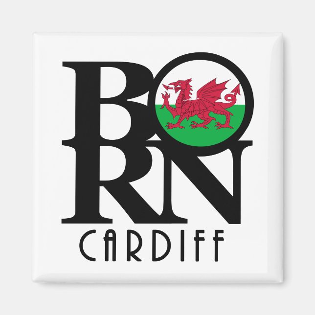 Imán BORN Cardiff Wales (Frente)