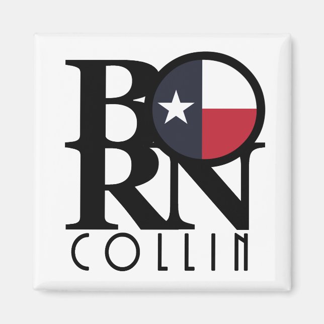 Imán BORN Collin Texas (Frente)