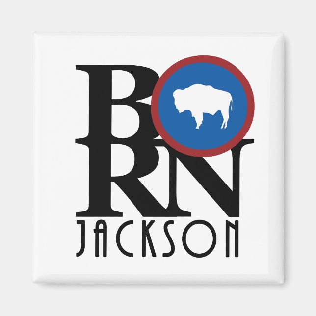Imán BORN Jackson Wyoming (Frente)