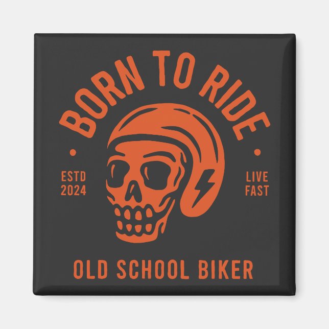Imán Born to Ride (Frente)
