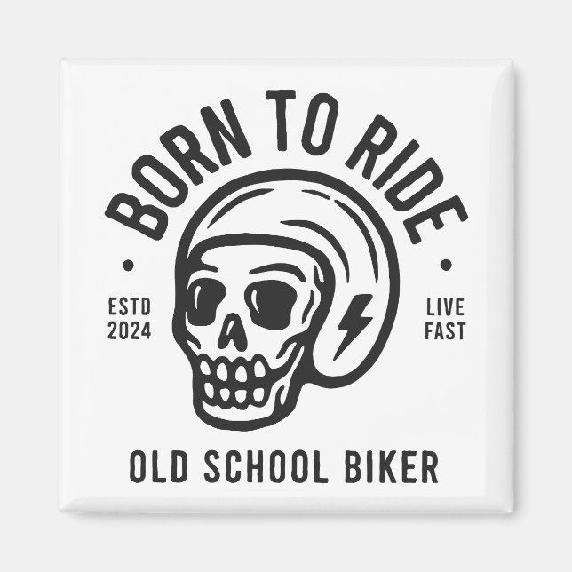Imán Born to Ride (Frente)