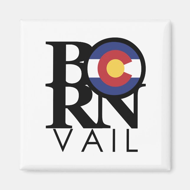 Imán BORN Vail Colorado (Frente)
