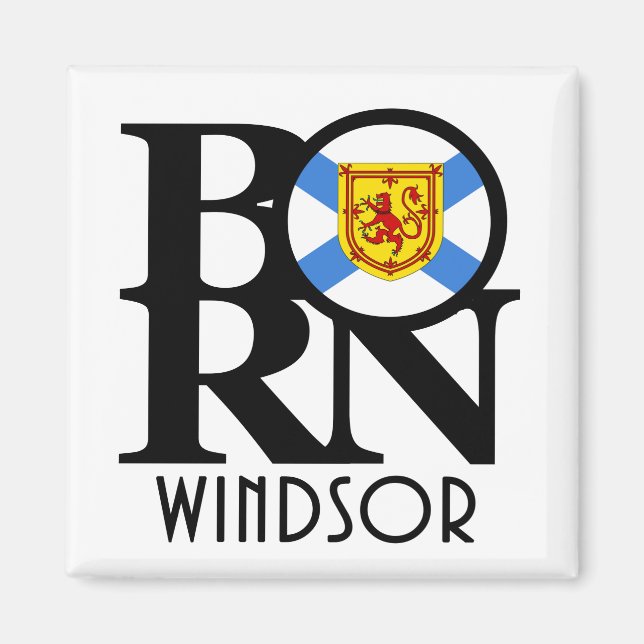 Imán BORN Windsor Nova Scotia (Frente)