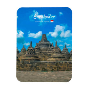 Imán Borobudur, Indonesia - Templo Budista Antiguo R