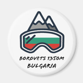 Imán Borovets Ski Snowboard Resort Magnet