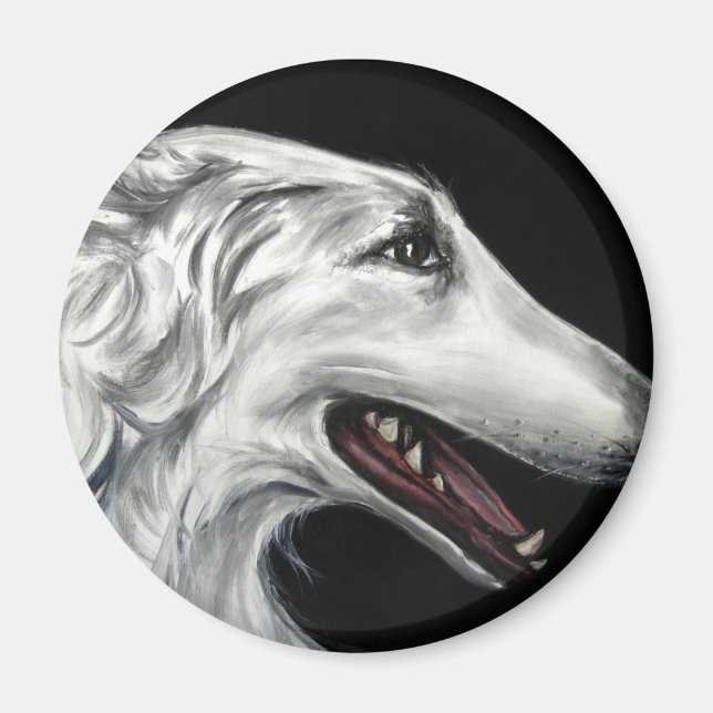 Imán borzoi (Frente)