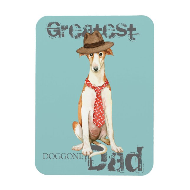 Imán Borzoi Dad (Vertical)