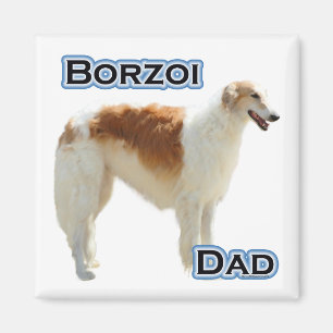 Imán Borzoi Dad 4 - Magnet