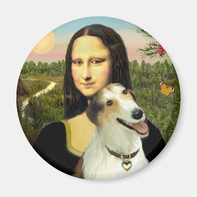 Imán Borzoi de la Mona Lisa (Frente)