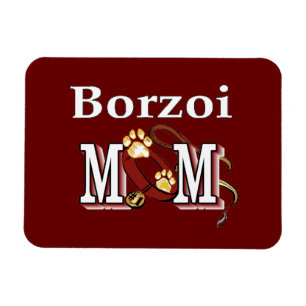 Imán Borzoi Dog MOM