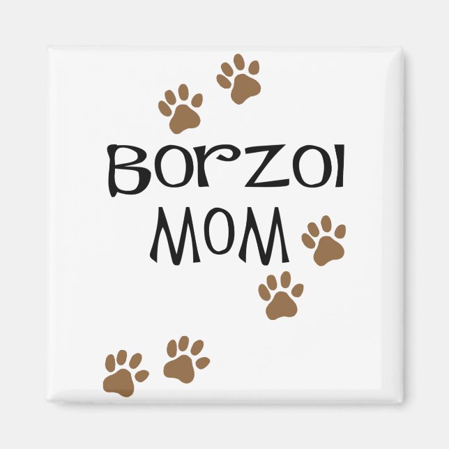 Imán Borzoi Mom (Frente)