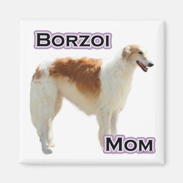 Imán Borzoi Mom 4 - Magnet (Frente)