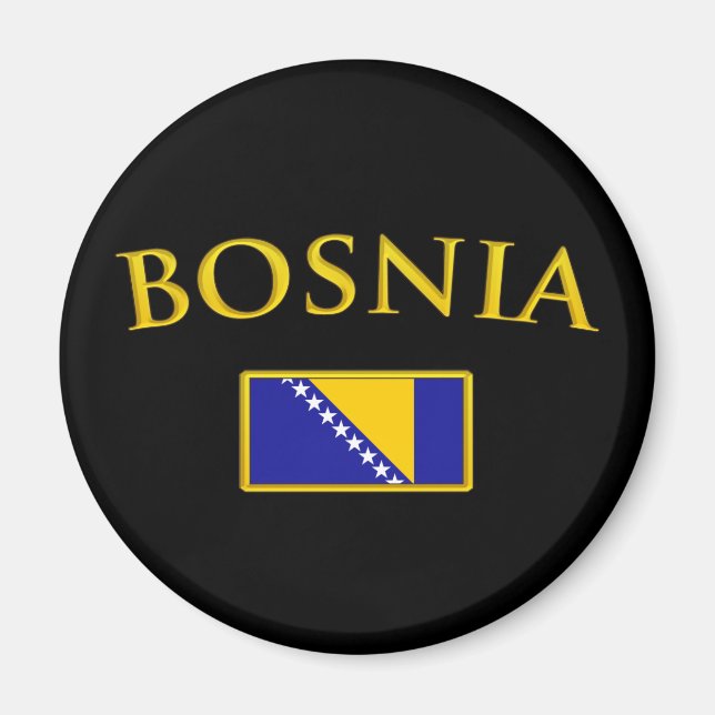 Imán Bosnia dorada (Frente)