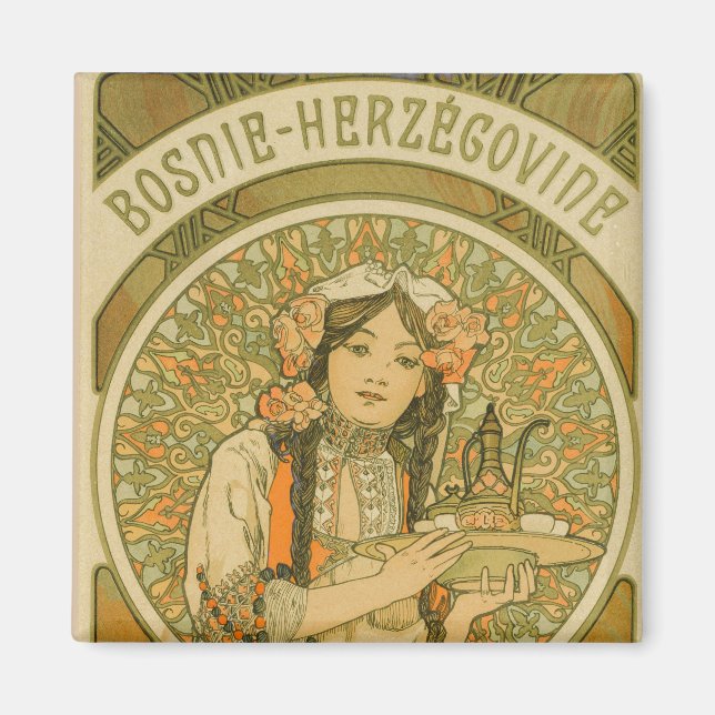 Imán Bosnia y Herzegovina por Alphonse Mucha (1900) (Frente)