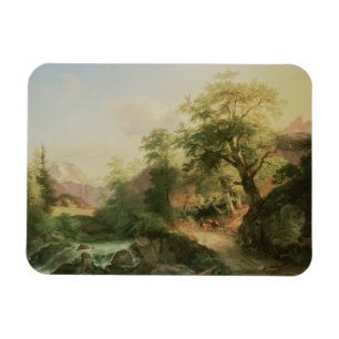 Imán Bosque cerca de Viena, 1852 (aceite en lona)