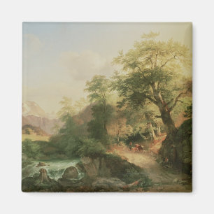 Imán Bosque cerca de Viena, 1852 (aceite en lona)
