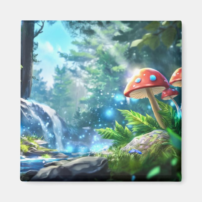 Imán Bosque de hongos (Frente)