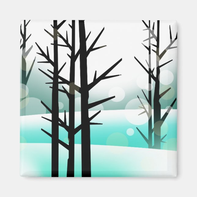 Imán Bosque de invierno (Frente)