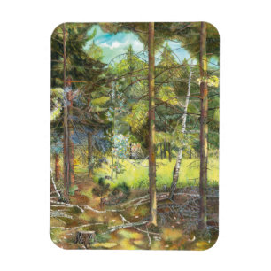 Imán Bosque de pinos