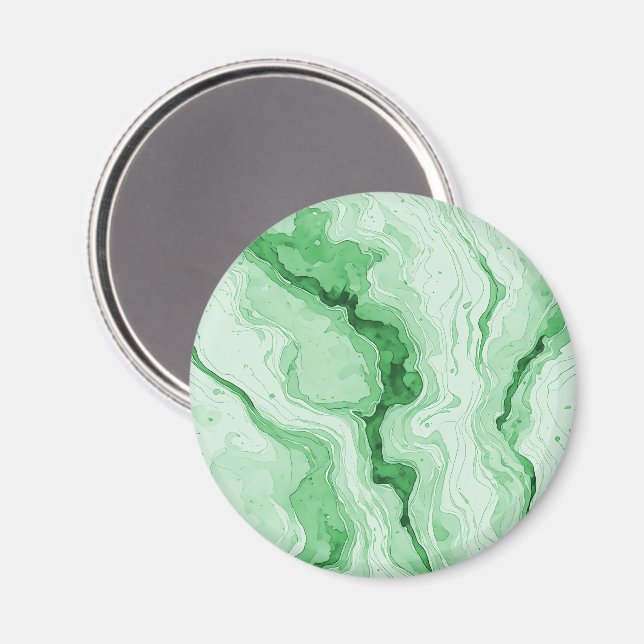 Imán Bosque Druzy Verde Agata Look  (Anverso/Reverso)