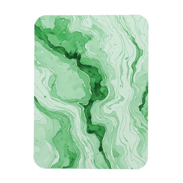 Imán Bosque Druzy Verde Agata Look  (Vertical)