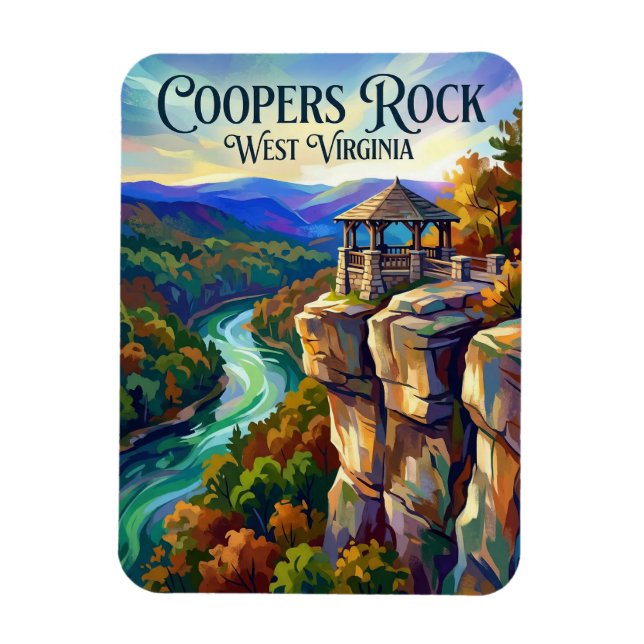 Imán Bosque Estatal Coopers Rock Virginia Occidental (Vertical)